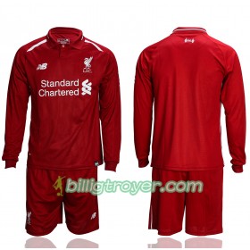 Billige Fotballdrakter Liverpool Barn Hjemmedraktsett 2018/19 Langermet